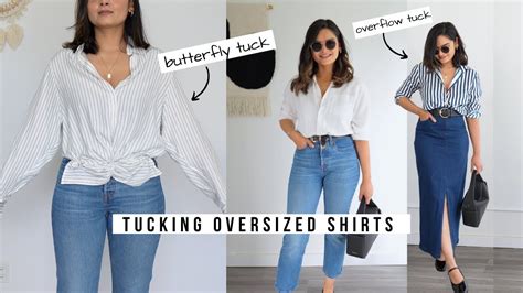 how to tuck oversized shirts